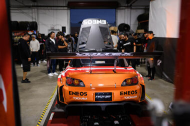 Rear view of the 2024 Evasive Motorsports / ENEOS Motor Oil Honda S2000RS