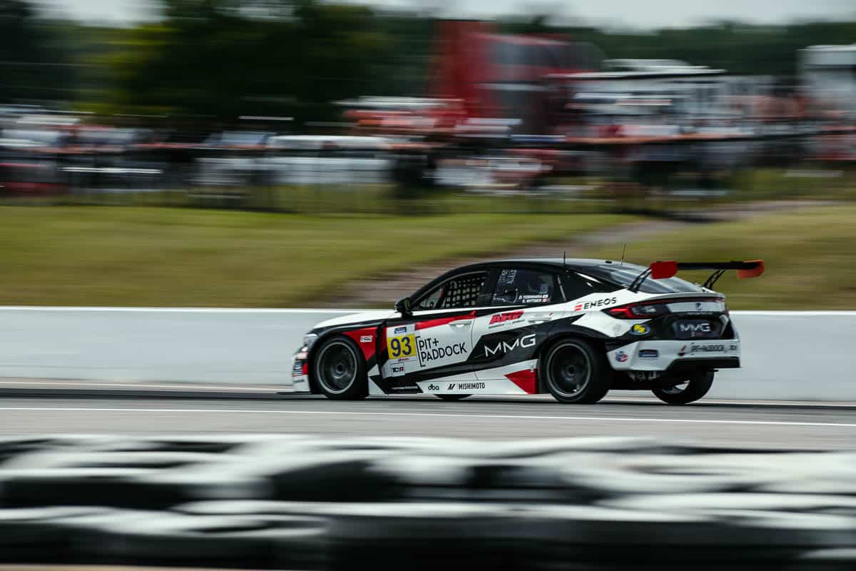 Pit+Paddock Civic Type R TCR worked its way from P6 to finish P2, 2024 IMSA Michelin Pilot Challenge Canada