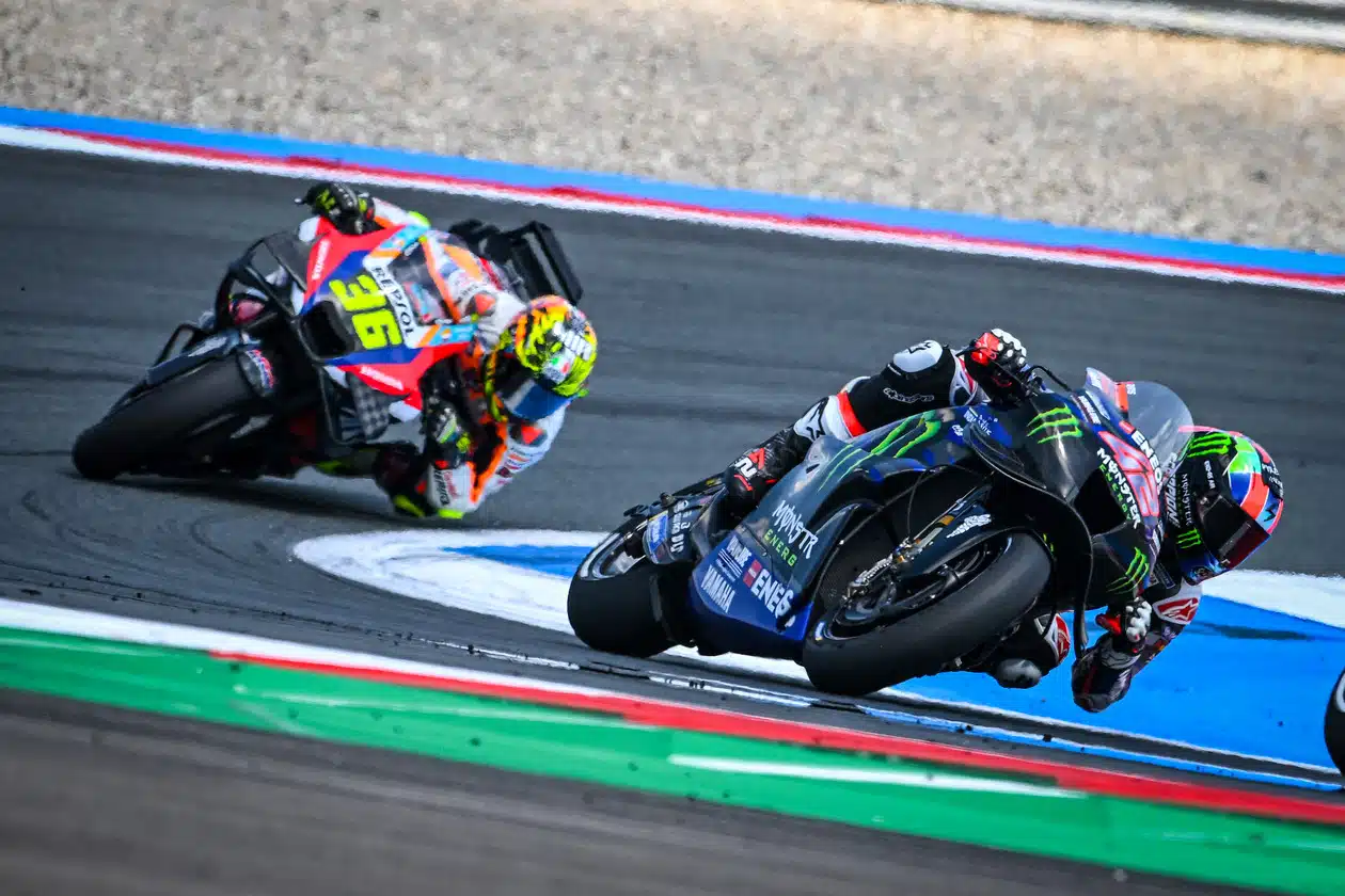 Quartararo battles the competition, 2024 MotoGP Netherlands