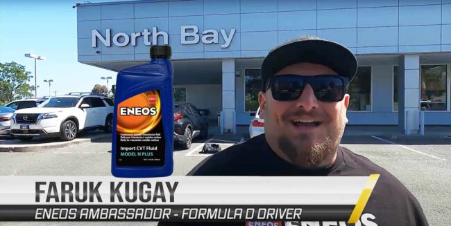 Faruk Kugay ENEOS Ambassador with ENEOS Product - Formula DRIFT driver at North Bay Nissan