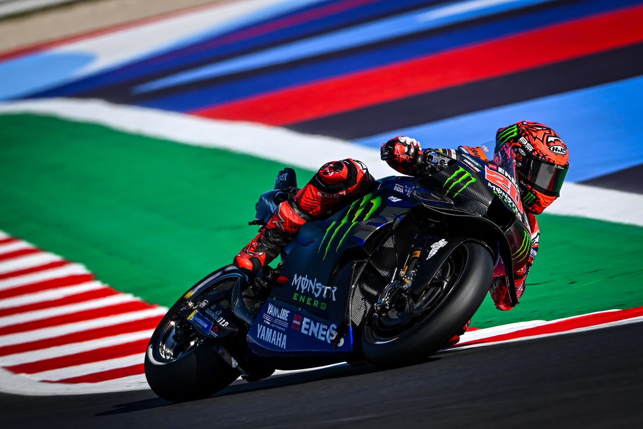 Fabio Quartararo during practice, 2024 MotoGP Misano