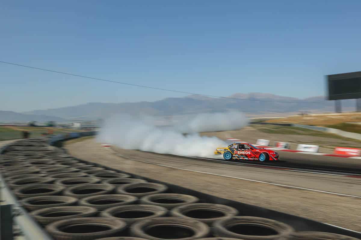 Blasting through Utah Motorsports Campus, Faruk Kugay, 2024 Formula DRIFT Utah