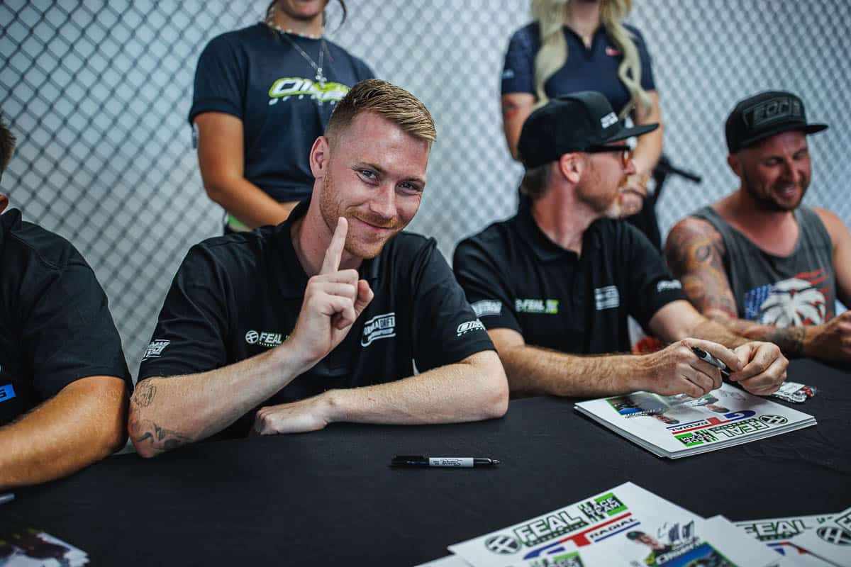 Simen Olsen, autograph session, 2024 Formula DRIFT Utah