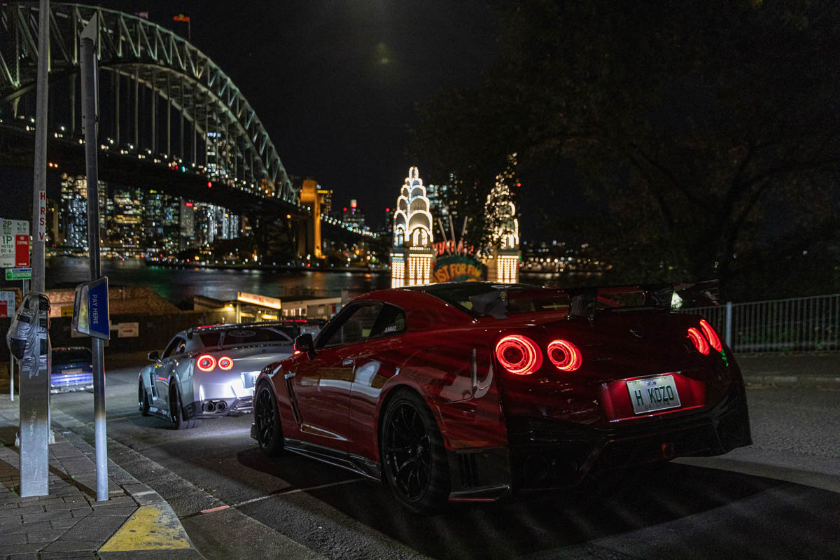 Australian nightlife with two R35s, 2024 World Time Attack Challenge