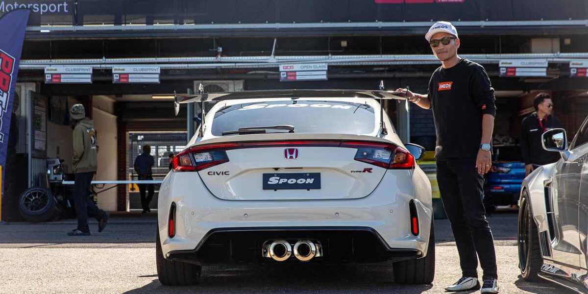 Dai Yoshihara with the JDMYard FL5 Civic Type R, 2024 World Time Attack Challenge