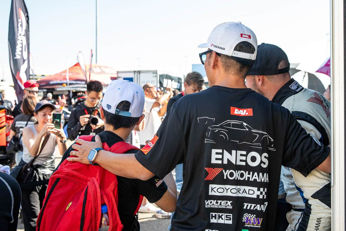 Dai Yoshihara at the WTAC meet and greet/autograph session, 2024 World Time Attack Challenge