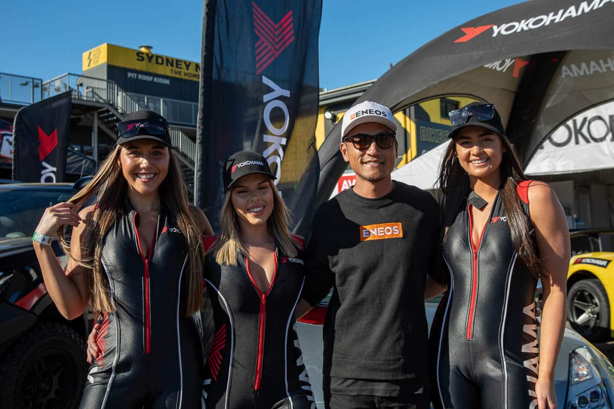 Dai with Yokohama Australia race queens, 2024 World Time Attack Challenge