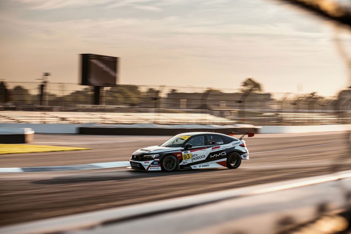 Practice session for the Pit+Paddock Civic Type R TCR, 2024 IMSA Michelin Pilot Challenge Indianapolis