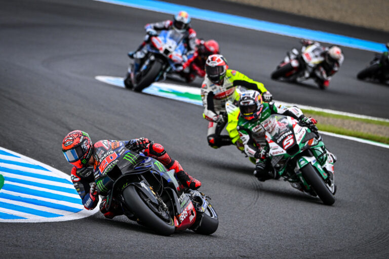 Fabio Quartararo battles the pack for a P12 finish, 2024 MotoGP Japan