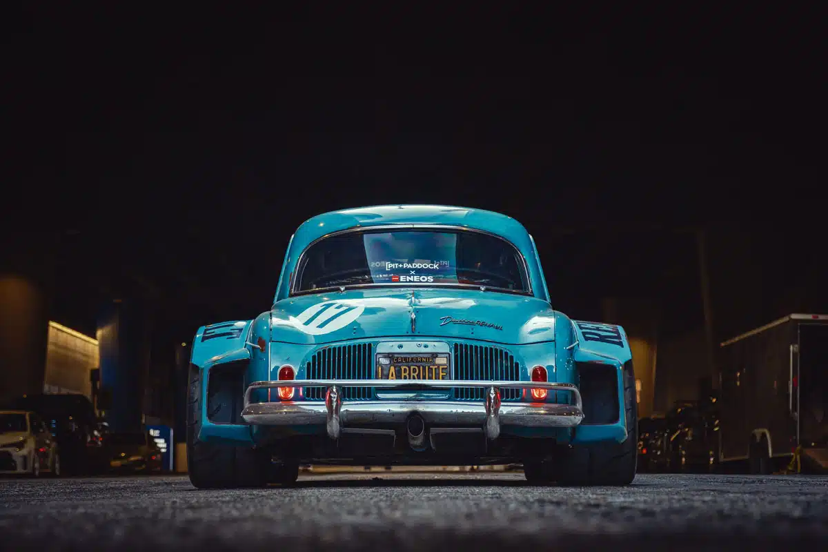 Justin Cashmore’s 1960 Renault Dauphine, rear view, 2024 SEMA Show