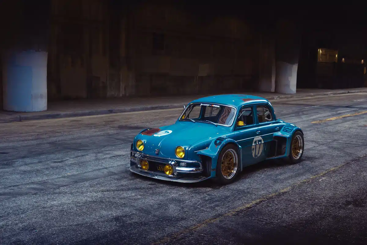 Justin Cashmore’s 1960 Renault Dauphine, front view, 2024 SEMA Show