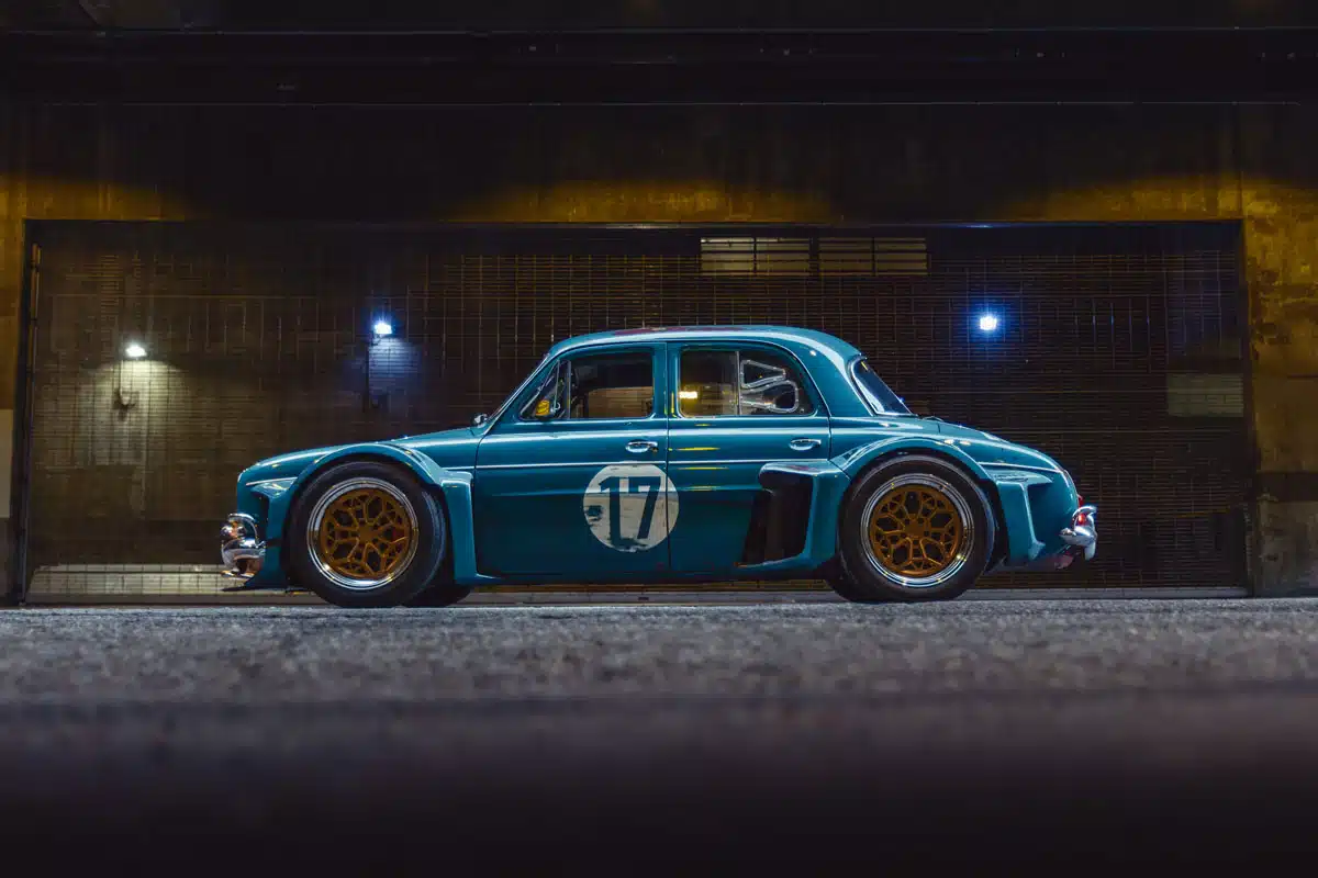 Justin Cashmore’s 1960 Renault Dauphine, side profile, 2024 SEMA Show