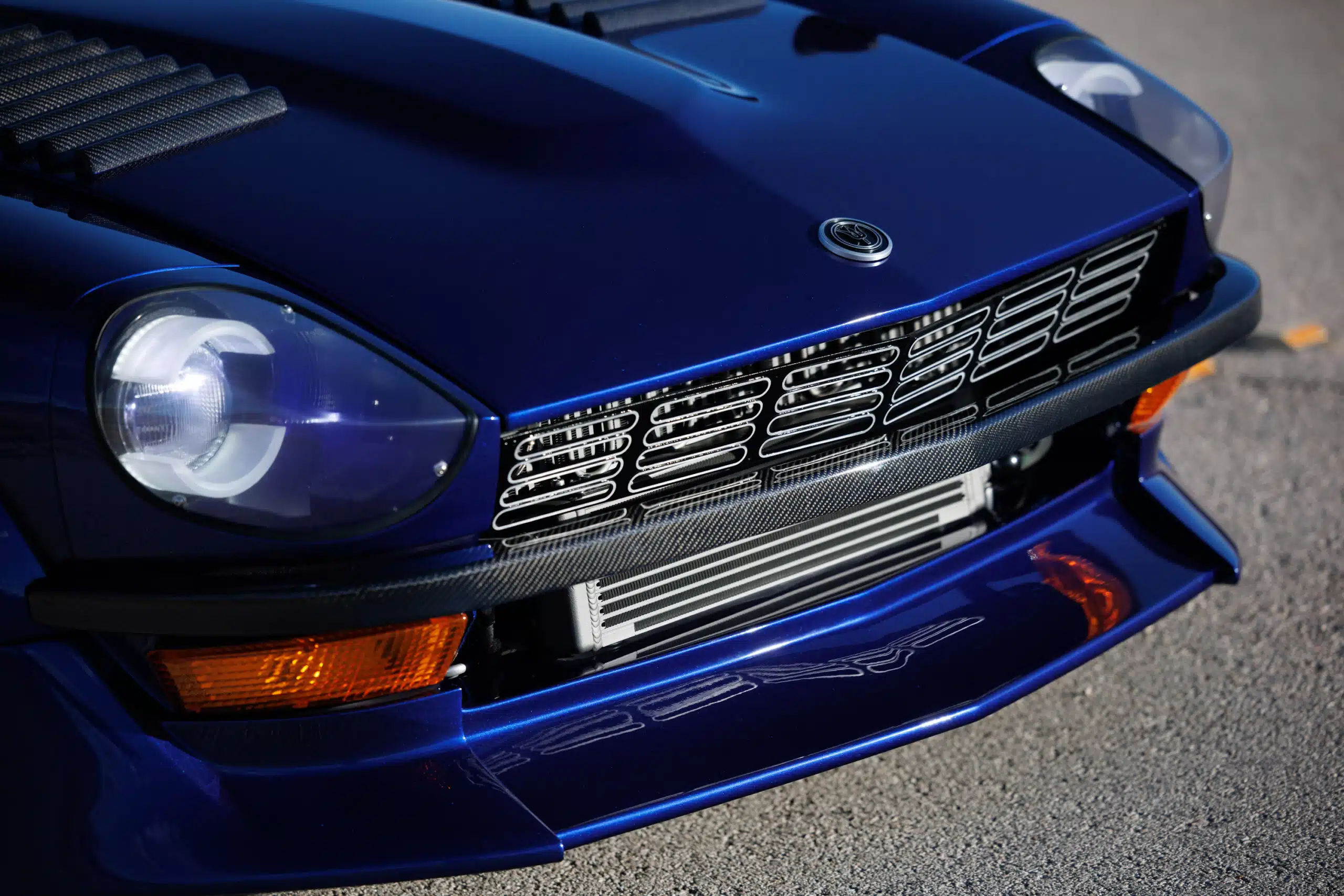 John Lau’s 1971 Datsun 240Z, front grill and intercooler, 2024 SEMA Show