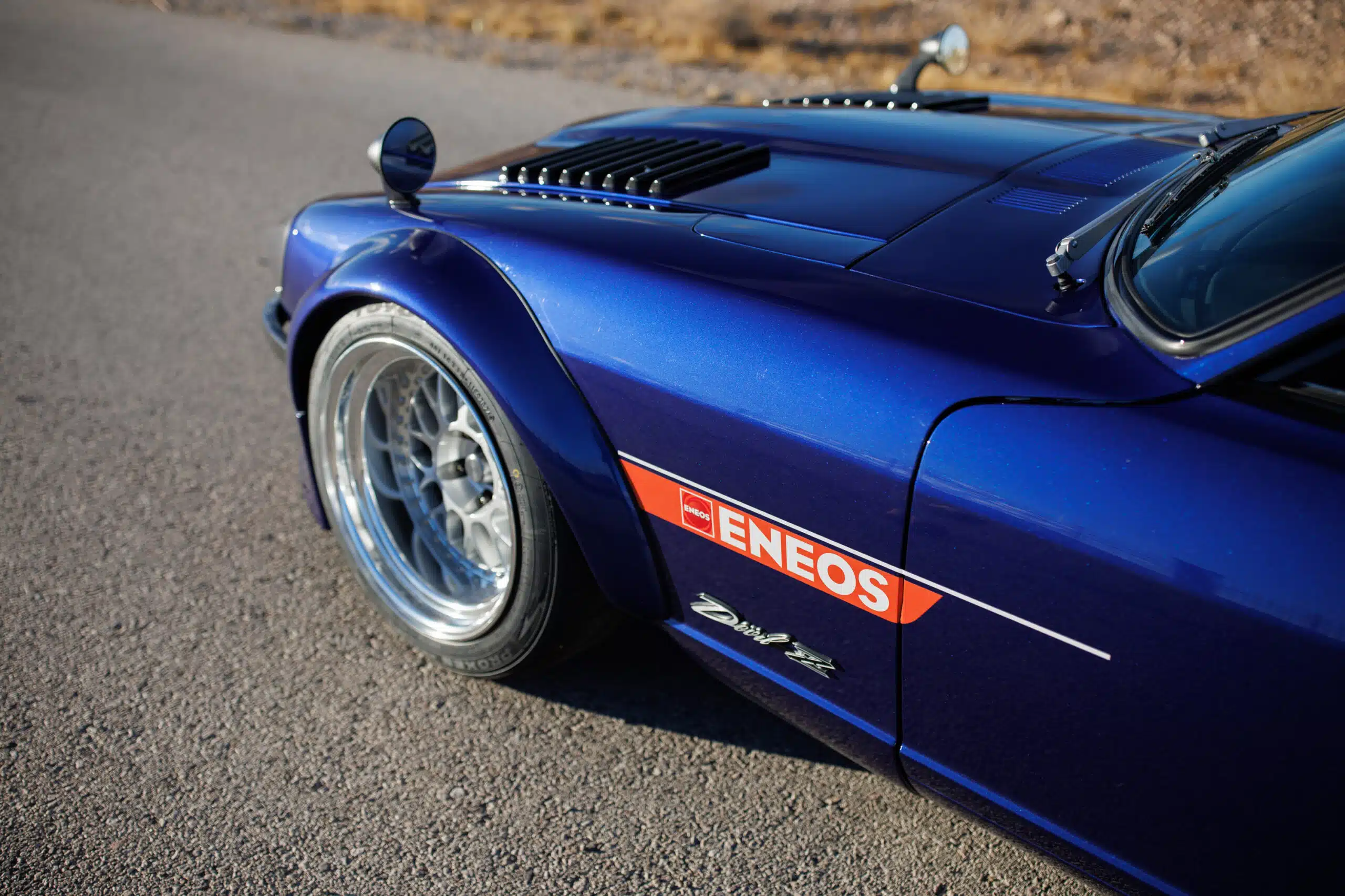 John Lau’s 1971 Datsun 240Z, featured at the ENEOS booth, 2024 SEMA Show