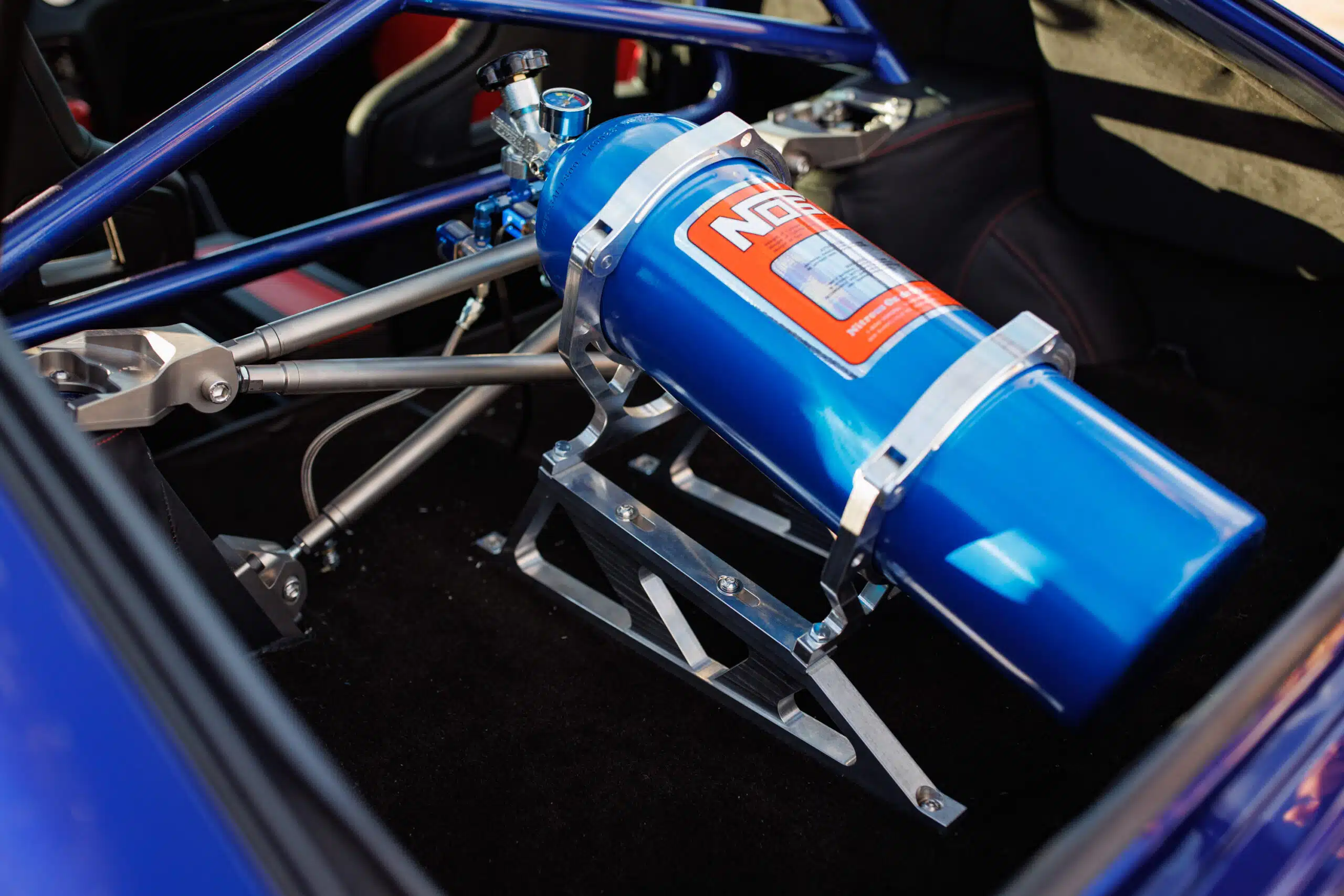 John Lau’s 1971 Datsun 240Z, NOS nitrous oxide tank, 2024 SEMA Show