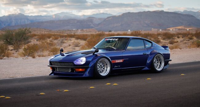 John Lau’s 1971 Datsun Z is one of the main feature vehicles at the ENEOS SEMA booth, 2024 SEMA Show