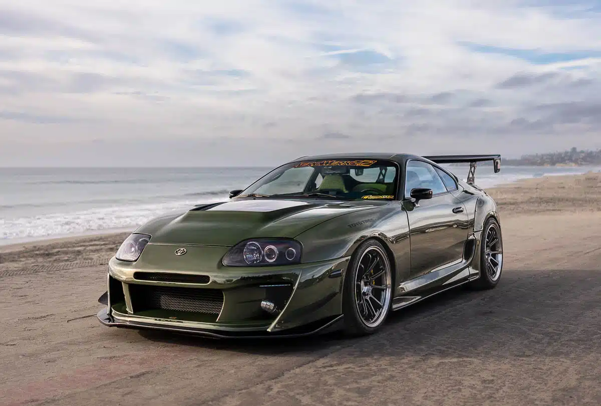 Leo Barrit’s 1995 Toyota Supra, front view, 2024 SEMA Show