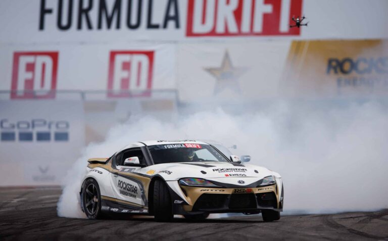 Fredric Aasbo and his Rockstar Energy Toyota GR Supra, 2024 Formula DRIFT Long Beach