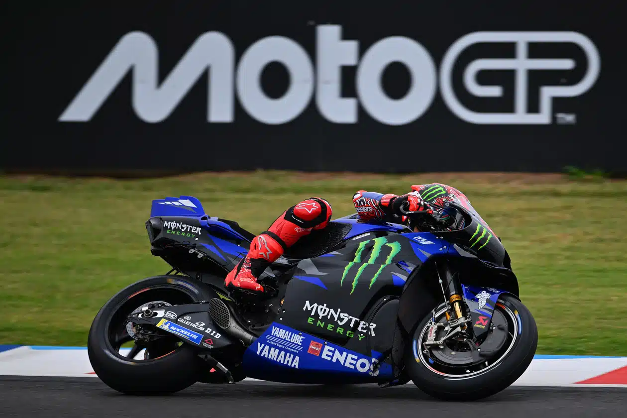 Quartararo during Free Practice on his YZR-M1, 2025 MotoGP Argentina