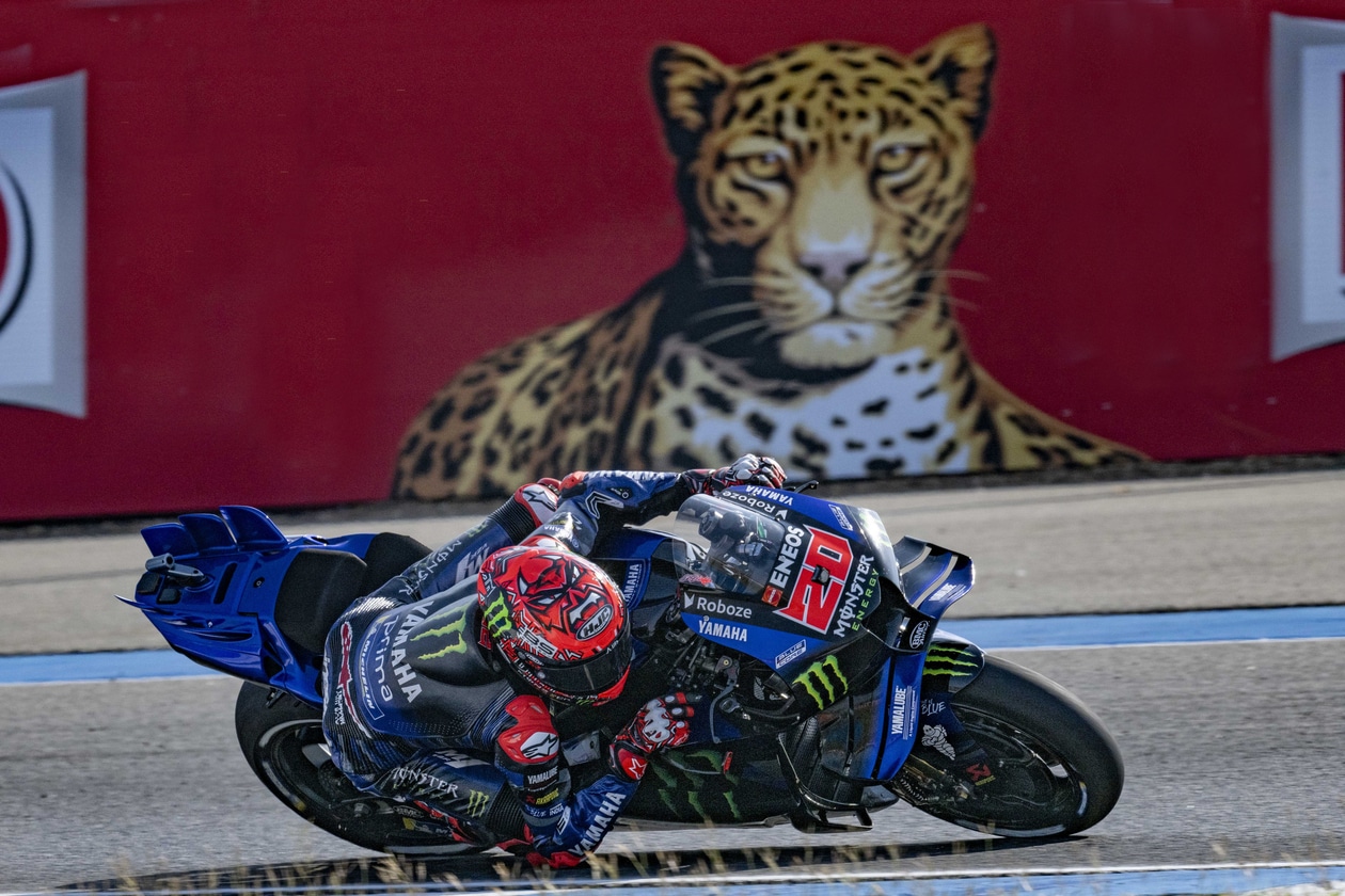 Quatararo during Practice at Chang International Circuit, 2025 MotoGP Thailand