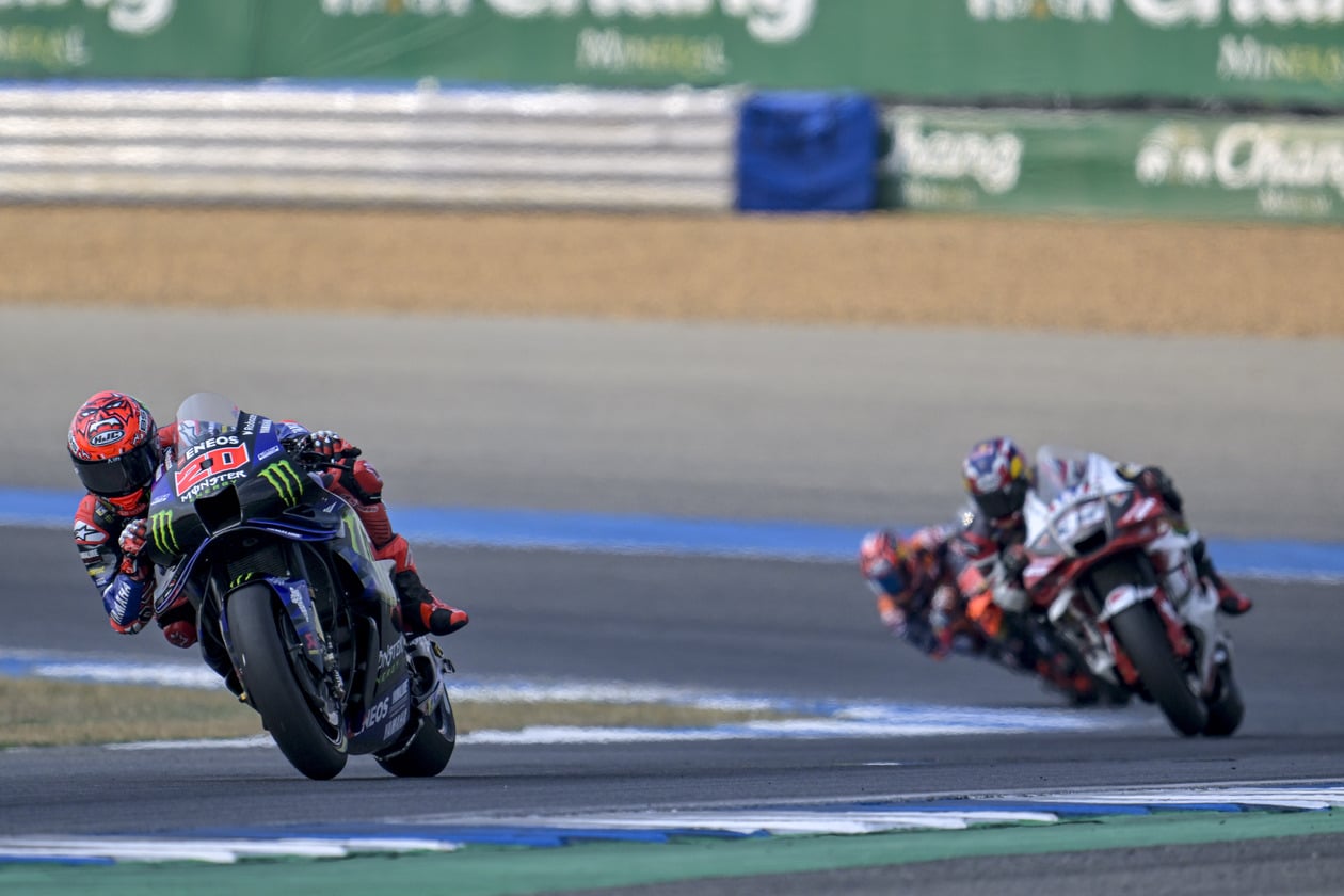 Fabio Quartararo on his Monster Energy Yamaha MotoGP YZR-M1, 2025 MotoGP Thailand